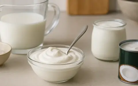 Yaourt, lait et crème de coco : des alternatives pour remplacer la crème fraîche dans vos recettes.