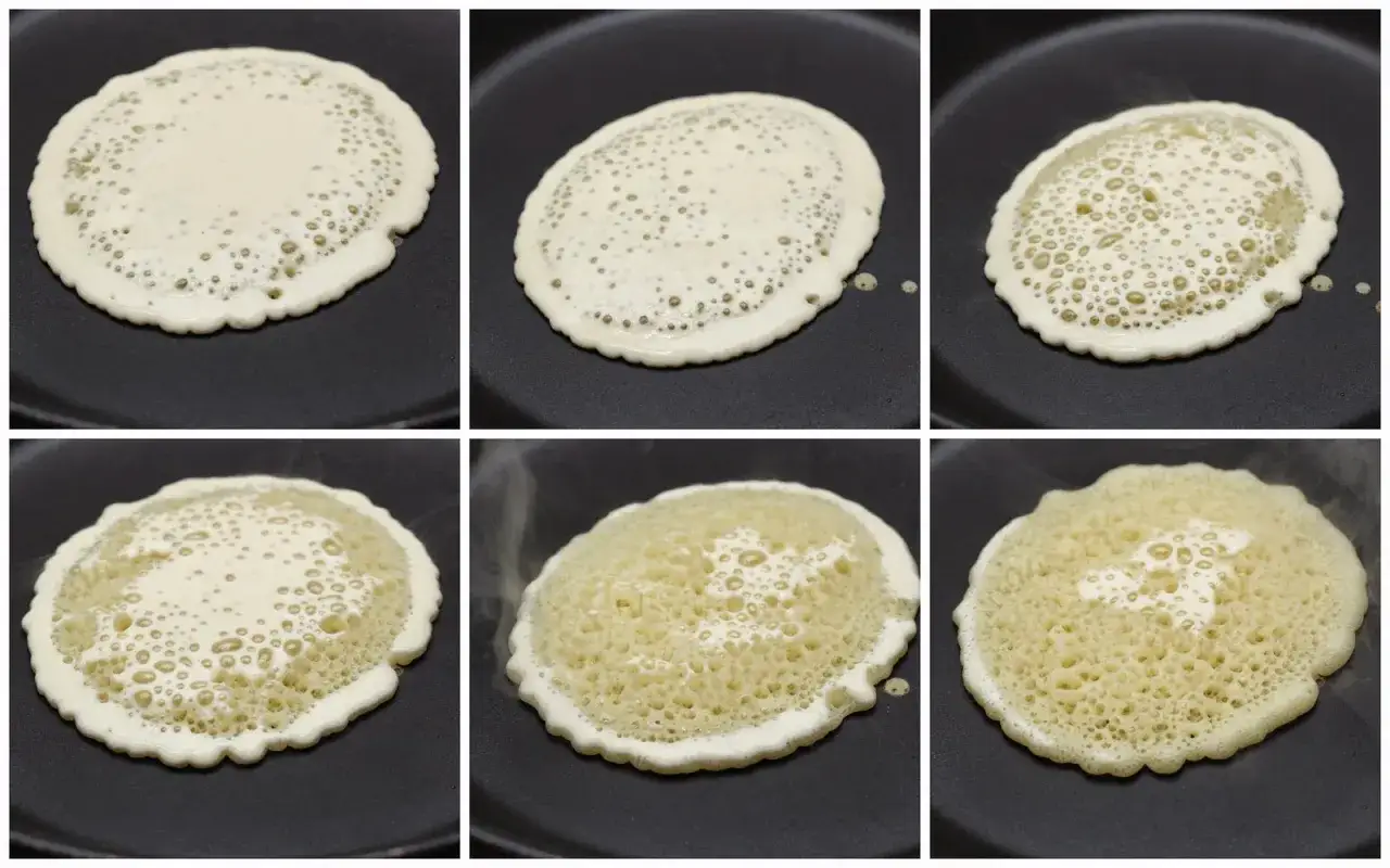La pâte à crêpe fait des trous à cause de la levure qui réagit à la chaleur. Les bulles se forment et éclatent, créant ces petits trous caractéristiques.